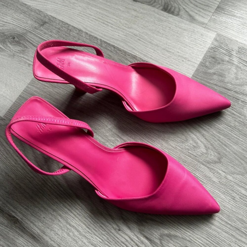 Pink high heels